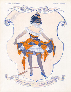 Chéri Hérouard 1915 "Le Blason de L'Autriche" Austria, Carnival Costume