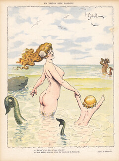 Henry Gerbault 1903 Mermaid Triton Mythology