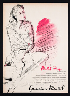 Germaine Monteil (Cosmetics) 1945 Muted Rose, René Bouët-Willaumez