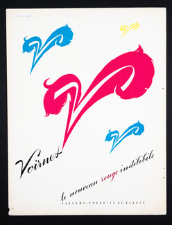 Voirnet (Cosmetics) 1952 Le Nouveau Rouge Indélébile