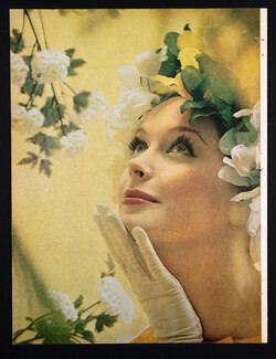 Vogue Beauty Photography 1961 Flowers, Yellow