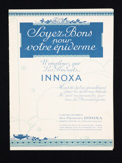 Les Produits Innoxa 1925 (circa) Dépliant publicitaire