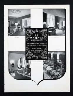 Hotel Majestic Chamonix 1949