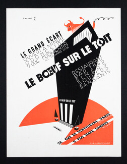 Le Boeuf sur le Toit (Restaurant) 1929 Le Grand Ecart, Satomi (black, orange)