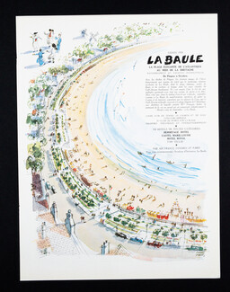 La Baule 1959 Beach, Water Skiing, Pierre Pagès