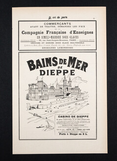 Casino de Dieppe 1899 Bains de Mer, Normandie