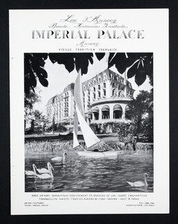 Hôtel Impérial-Palace Annecy 1955 Swans