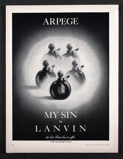 Lanvin (Perfumes) 1958 Arpège, My Sin