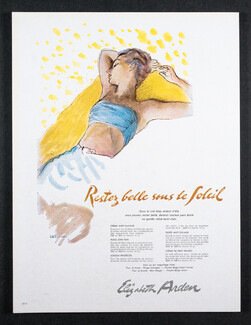 Elizabeth Arden 1947 René Bouché, Restez belle sous le soleil
