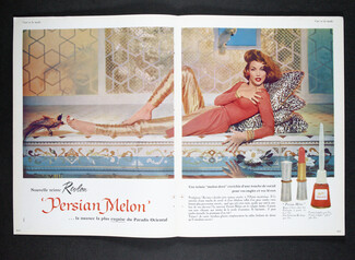 Revlon (Cosmetics) 1957 Persian Melon, Lipstick, Nail Polish