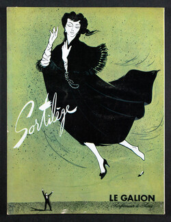 Le Galion (Perfumes) 1958 Sortilège, Claude Maurel