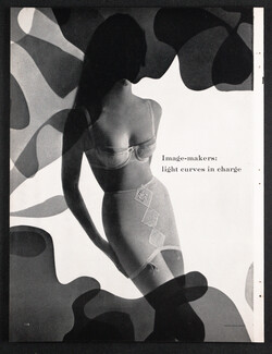 Formfit Designer's Collection 1959 Bra Emilio Pucci, Du Pont Girdle, Photo Louise Dahl-Wolfe