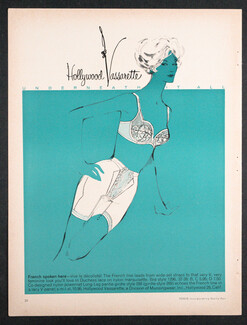 Hollywood Vassarette (Lingerie) 1959 Panty Girdle, Bra