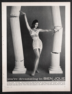 Bien Jolie (Lingerie) 1961 Girdle, Bra, Columns