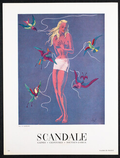 Scandale (Lingerie) 1950 Girdle, Lesage