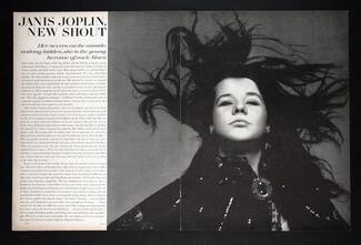 Janis Joplin New Shout, 1968 - Vogue Article, Portrait by Richard Avedon