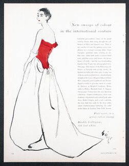 Balenciaga 1955 Lipstick-Red Corselet, Eric (Carl Erickson)