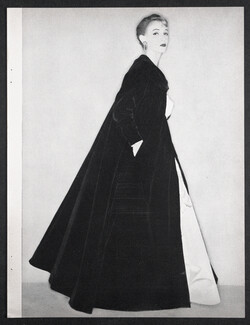 Sophie (Couture) 1955 Green Velvet Coat, Photo Coffin