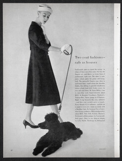 Anna Miller 1956 Fashion Photography, Poodle, Photo Karen Radkai