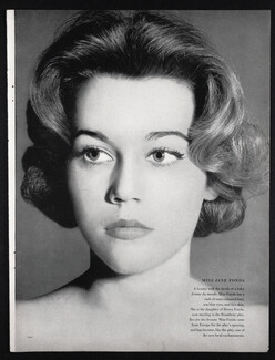 Miss Jane Fonda 1958 Vogue Portrait, Photo Irving Penn