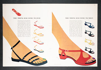 The Thong Has Come 1946 Bernard Rudofsky, Scacco, Thonged Shoes, Sandals