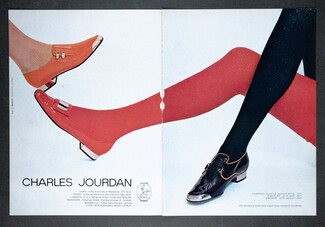 Charles Jourdan (Shoes) 1966 Stockings Tights Rodier, Photo Aldin