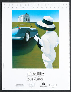 Exposition La Femme, L'Art et l'Automobile 1989 Parc de Bagatelle, Louis Vuitton, Razzia