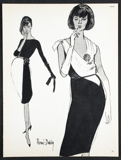 Bob Bugnand, Maggy Rouff 1961 Hervé Dubly, Fashion Illustration