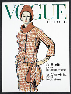 Tod Draz 1962 Vogue Europe, Fashion Illustration