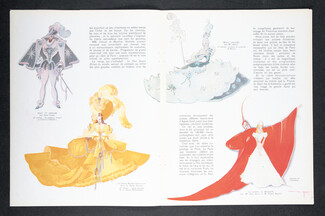 Les Fêtes de Paris, 1938 - Michel Gyarmathy Theatre Costume, Le Bal des Bijoux, Soirées Franco-britanniques, L'Elégance Automobile, 9 pages