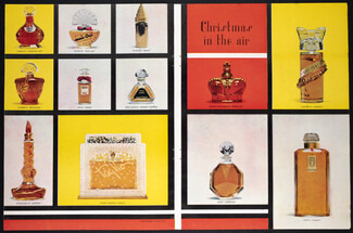 Christmas Perfumes 1945 Photo Leslie Gill, Corday, Bourjois, Charbert, Weil, Jean Patou, Schiaparelli, Lucien Lelong, Prince Matchabelli, Lenthéric, Ciro, Coty