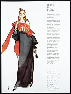 Christian Dior by Marc Bohan 1981 René Gruau, Fashion Illustration