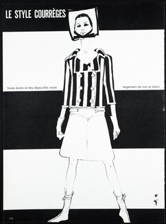Le Style Courrèges 1965 René Gruau