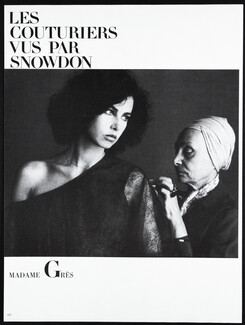 Madame Grès 1976 Les Couturiers vus par Snowdon