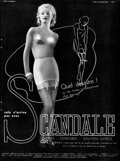 Scandale (Lingerie) 1938 Girdle Bra Photo G.Marant