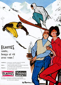 Helanca Elastiss 1962 M. Rousseau, Skiing