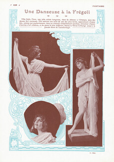 Mlle Stella Flore 1912 Danseuse à la Fregoli, Photo Félix