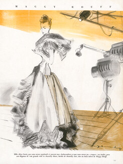 Maggy Rouff 1947 Alice Cocéa, Evening Gown, Demachy, Alice Cocéa
