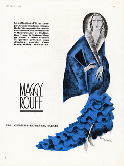 Maggy Rouff 1929 Madame Maggy B. de W. Evening Coat, Paul Valentin
