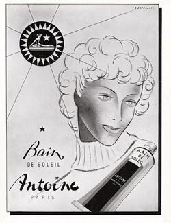 Antoine (Skin care) 1949 Bain de Soleil, E Espérance