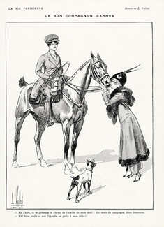 Louis Vallet 1915 Rider, Horse Show
