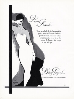 Payot, Dr N.G. (Cosmetics) 1956 Ligne de Beauté, René Gruau
