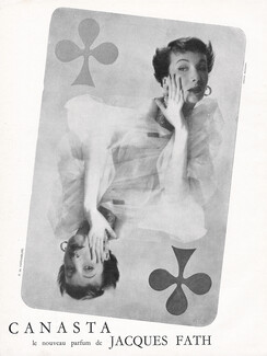 Jacques Fath (Perfumes) 1950 Canasta, Playing Cards, Photo Meerson
