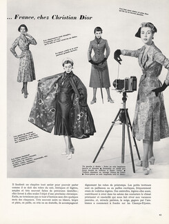 Chez Christian Dior 1952 La Mode de Printemps présentée par... France, Fashion Model