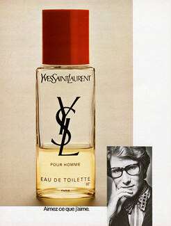 Yves Saint Laurent (Perfumes) 1974 Eau de Toilette Pour Homme, Mr Saint Laurent Portrait