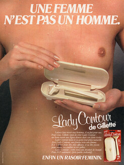 Gillette 1981 Lady Contour, Une femme n'est pas un homme