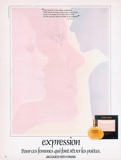 Jacques Fath (Perfumes) 1978 Expression, Paul Verlaine Quote