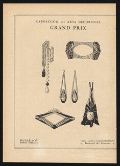 Dusausoy (High Jewelry) 1927 Grand Prix, Decorative Arts Exhibition