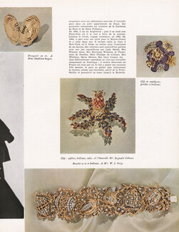Jean Schlumberger (High Jewelry) 1949 Drageoir, Clips, Bracelet, 2 pages