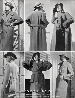 London House (Clothing) 1936 Manteaux Anglais Ready Made